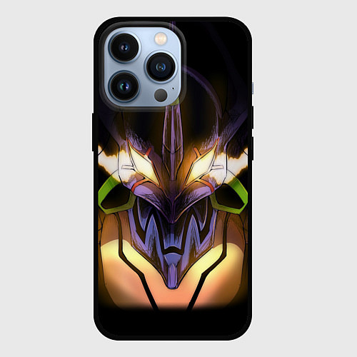 Чехол iPhone 13 Pro Eva 01: Evangelion / 3D-Черный – фото 1