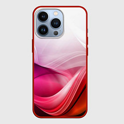 Чехол для iPhone 13 Pro Кремовый дизайн, цвет: 3D-красный