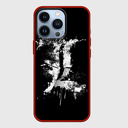 Чехол iPhone 13 Pro Тетрадь смерти брызги красок