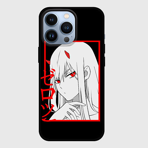 Чехол iPhone 13 Pro Darling in the Franxx: 02 / 3D-Черный – фото 1