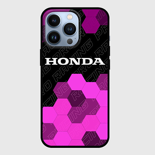 Чехол iPhone 13 Pro Honda pro racing: символ сверху / 3D-Черный – фото 1