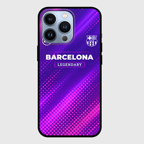 Чехол iPhone 13 Pro Barcelona legendary sport grunge / 3D-Черный – фото 1