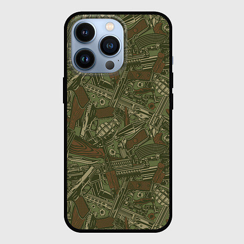 Чехол iPhone 13 Pro Гора оружия / 3D-Черный – фото 1