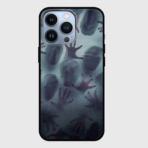 Чехол iPhone 13 Pro Scary faces trying to get out / 3D-Черный – фото 1