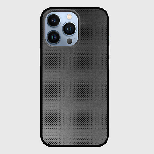 Чехол iPhone 13 Pro Стальной фон / 3D-Черный – фото 1