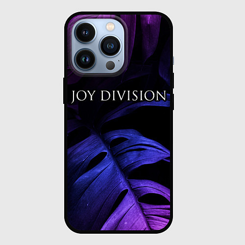 Чехол iPhone 13 Pro Joy Division neon monstera / 3D-Черный – фото 1