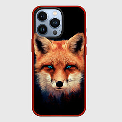Чехол для iPhone 13 Pro Хитрый лис, цвет: 3D-красный