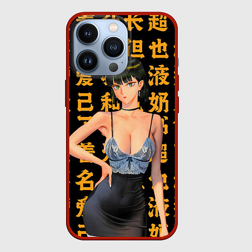 Чехол iPhone 13 Pro Фубуки - Ван пач мен / 3D-Красный – фото 1
