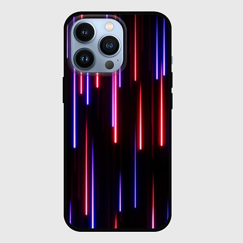 Чехол iPhone 13 Pro Метеоритный дождь / 3D-Черный – фото 1