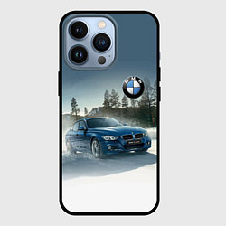 Чехол для iPhone 13 Pro Крутая бэха мчится по лесной дороге, цвет: 3D-черный
