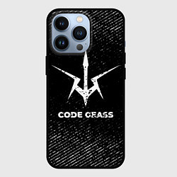 Чехол iPhone 13 Pro Code Geass с потертостями на темном фоне