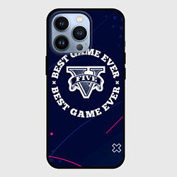 Чехол iPhone 13 Pro Символ GTA и надпись best game ever