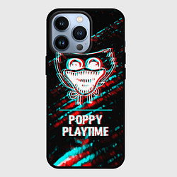 Чехол для iPhone 13 Pro Poppy Playtime в стиле glitch и баги графики на те, цвет: 3D-черный