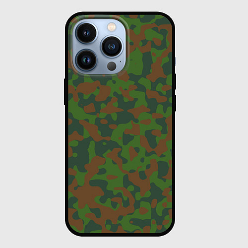 Чехол iPhone 13 Pro Камуфляж WW2 Soviet / 3D-Черный – фото 1