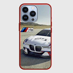 Чехол для iPhone 13 Pro Спортивная бэха на гоночной трассе, цвет: 3D-красный