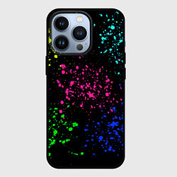 Чехол iPhone 13 Pro Брызги неоновых красок