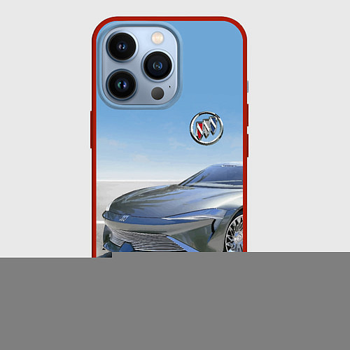 Чехол iPhone 13 Pro Buick concept в пустыне / 3D-Красный – фото 1