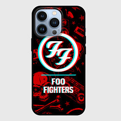 Чехол iPhone 13 Pro Foo Fighters rock glitch