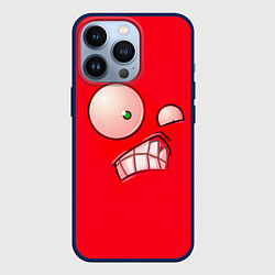 Чехол для iPhone 13 Pro Plants vs Zombies - Перчик, цвет: 3D-тёмно-синий