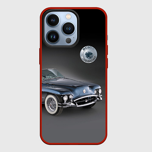 Чехол iPhone 13 Pro Buick Wildcat - cabriolet / 3D-Красный – фото 1