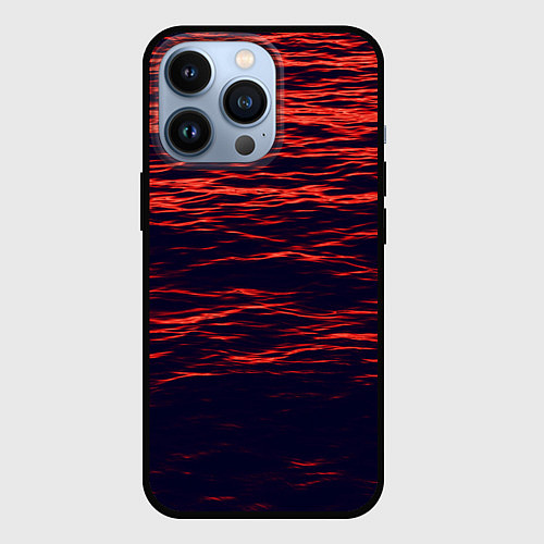 Чехол iPhone 13 Pro Sunset Wave / 3D-Черный – фото 1