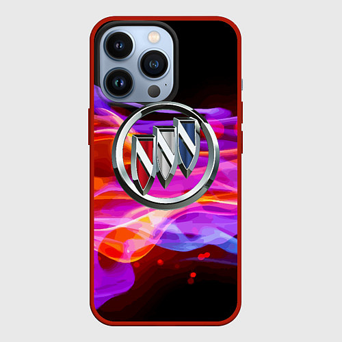 Чехол iPhone 13 Pro Buick - emblem - element / 3D-Красный – фото 1