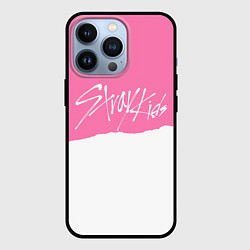 Чехол iPhone 13 Pro Stray Kids pink and white