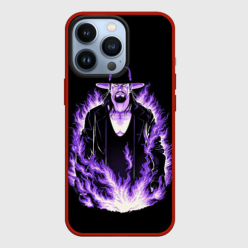 Чехол iPhone 13 Pro The phenom undertaker / 3D-Красный – фото 1