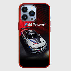 Чехол для iPhone 13 Pro BMW M4 GT4 - Motorsport, цвет: 3D-красный