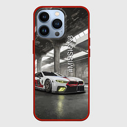 Чехол для iPhone 13 Pro BMW M8 - Mission 8, цвет: 3D-красный