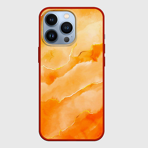 Чехол iPhone 13 Pro Оранжевое настроение / 3D-Красный – фото 1