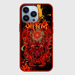 Чехол iPhone 13 Pro Slipknot - red monster