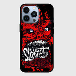 Чехол для iPhone 13 Pro Slipknot red blood, цвет: 3D-черный