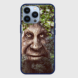 Чехол для iPhone 13 Pro Мудрое Таинственное Дерево, цвет: 3D-тёмно-синий