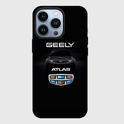 Чехол для iPhone 13 Pro Geely Атлас, цвет: 3D-черный