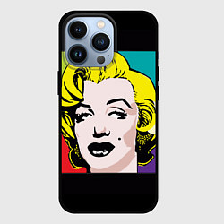 Чехол для iPhone 13 Pro Ретро портрет Мэрилин Монро, цвет: 3D-черный