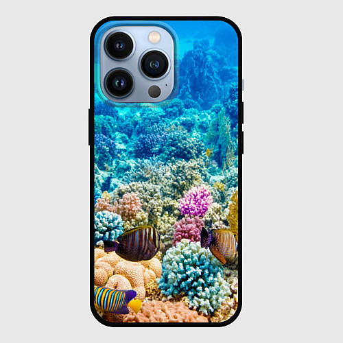 Чехол iPhone 13 Pro Дно морское / 3D-Черный – фото 1