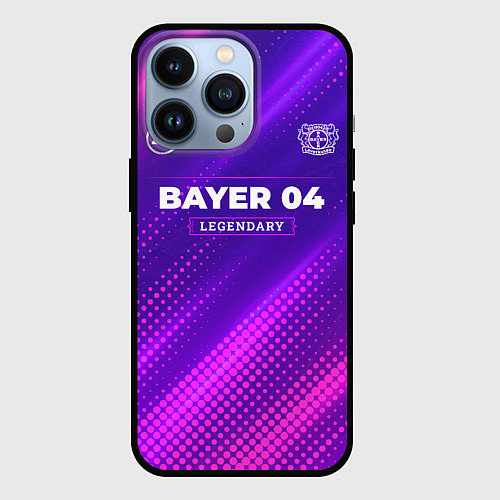 Чехол iPhone 13 Pro Bayer 04 legendary sport grunge / 3D-Черный – фото 1