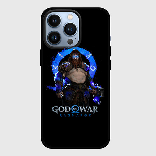 Чехол iPhone 13 Pro Thor GoW Ragnarok / 3D-Черный – фото 1