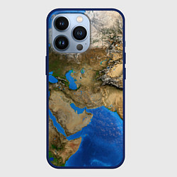 Чехол для iPhone 13 Pro Земля с высоты, цвет: 3D-тёмно-синий