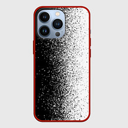 Чехол iPhone 13 Pro Брызги красок - Черно-белый