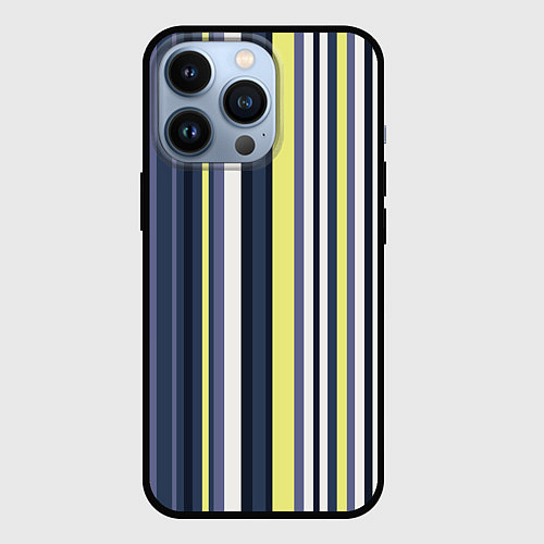 Чехол iPhone 13 Pro Абстрактные разноцветные линии / 3D-Черный – фото 1