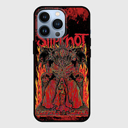 Чехол iPhone 13 Pro Slipknot black and red