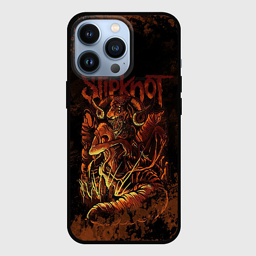 Чехол iPhone 13 Pro Slipknot Dragon / 3D-Черный – фото 1