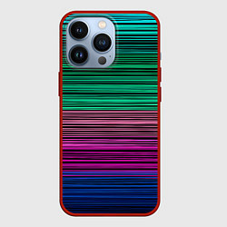 Чехол iPhone 13 Pro Разноцветные неоновые шелковые нити