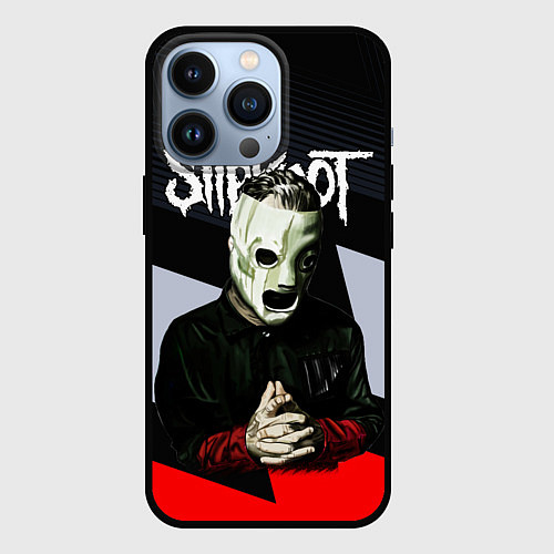 Чехол iPhone 13 Pro Slipknot абстракция / 3D-Черный – фото 1