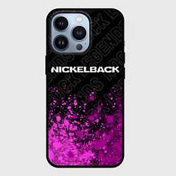 Чехол для iPhone 13 Pro Nickelback rock legends: символ сверху, цвет: 3D-черный