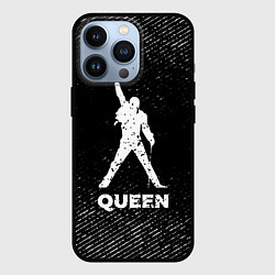 Чехол iPhone 13 Pro Queen с потертостями на темном фоне