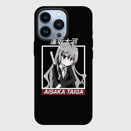 Чехол iPhone 13 Pro ToraDora Aisaka Taiga / 3D-Черный – фото 1