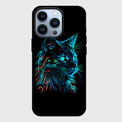 Чехол iPhone 13 Pro Неоновый котик